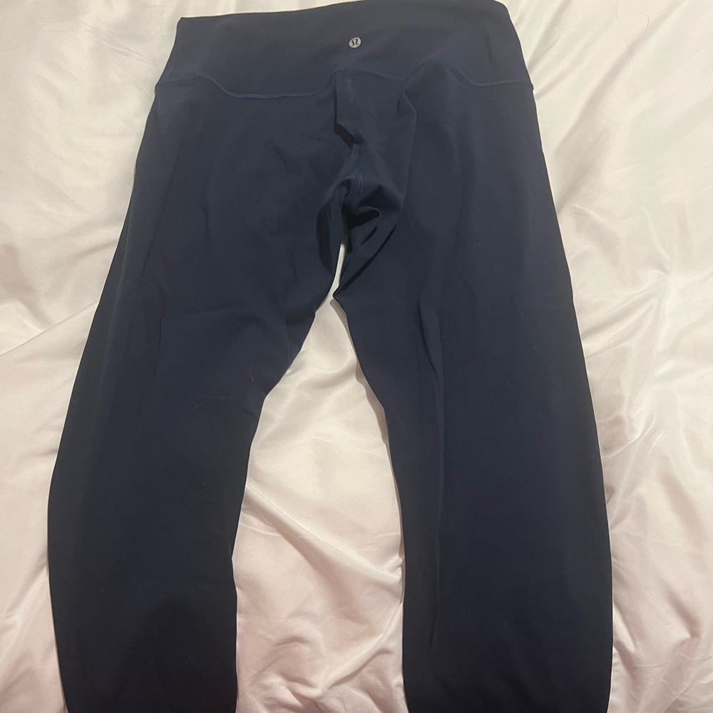 Navy blue Wunder Train High-Rise 25in